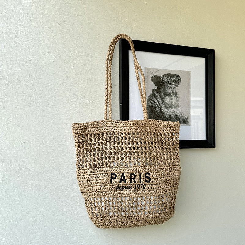 Sunray Bikini accessories, straw tote bag